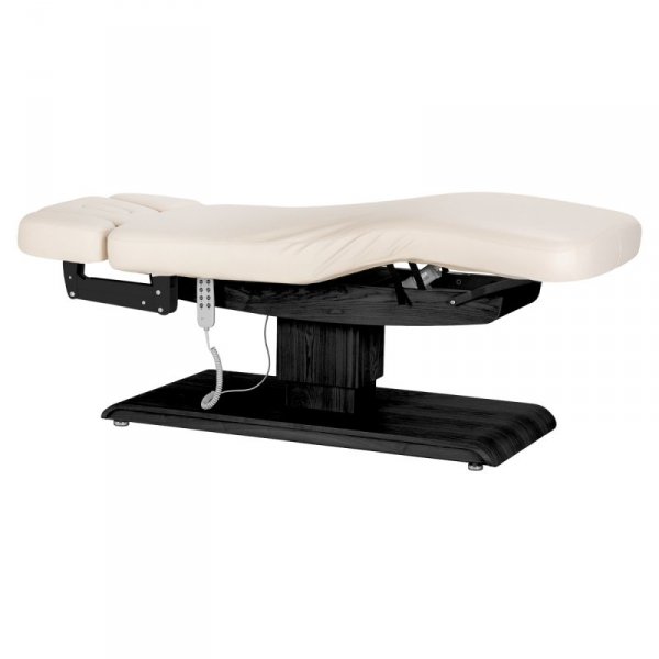 Leżanka SPA Sillon Relax kremowa z czarną podstawą