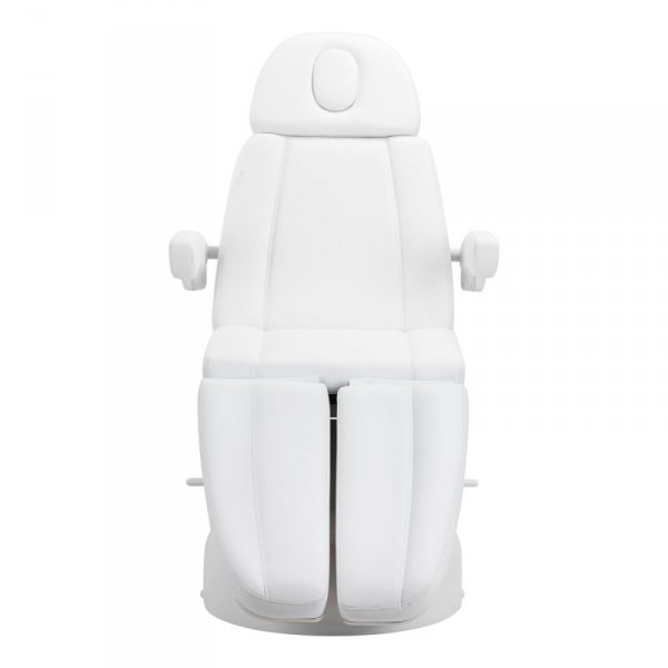 Fotel kosmetyczny elektr. Azzurro Lux 5m biały