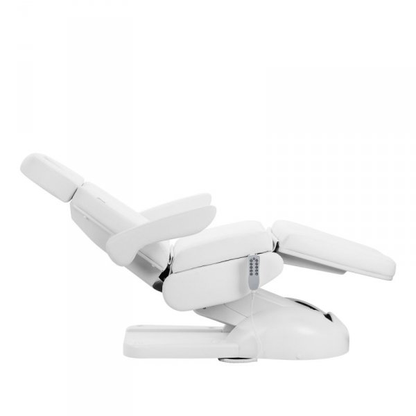 Fotel kosmetyczny elektr. Azzurro Lux 5m biały