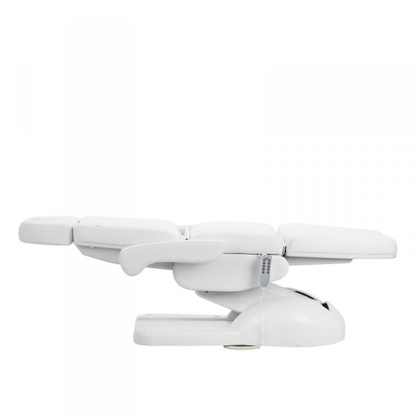 Fotel kosmetyczny elektr. Azzurro Lux 5m biały