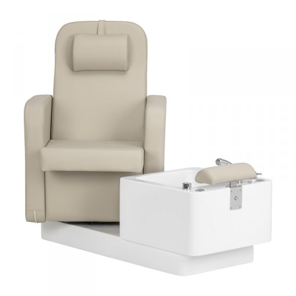 Fotel kosmetyczny SPA do pedicure Sillon Elysia kremowy