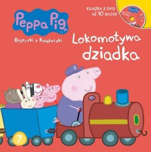 Świnka Peppa Bajeczki z Książeczki 7 Lokomotywa dziadka - książka z płytą DVD