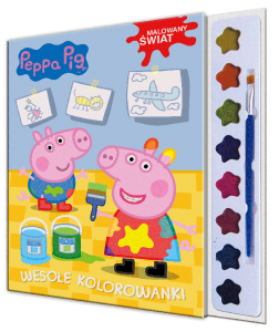 Świnka Peppa Malowany świat 1 Wesołe kolorowanki (z farbkami)