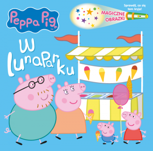 Świnka Peppa Magiczne obrazki 4 W lunaparku (z latarką)