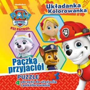 Psi Patrol Układanka Kolorowanka Paczka przyjaciół