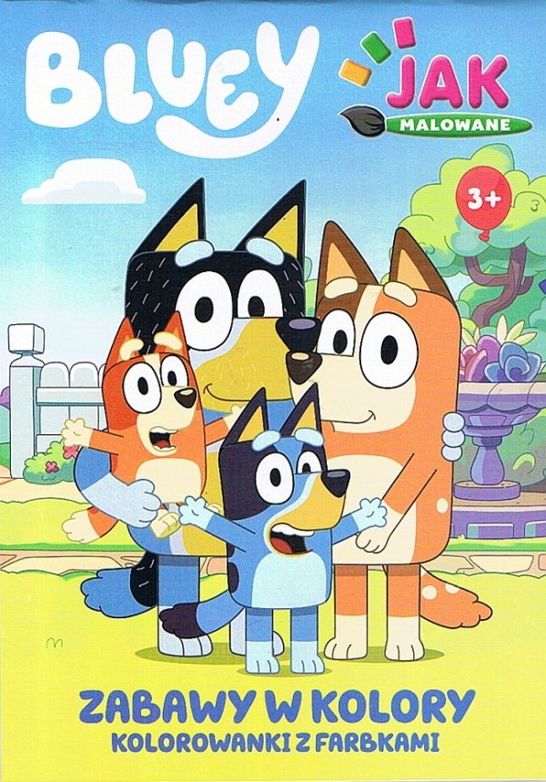 Bluey Jak malowane Zabawy w kolory Kolorowanki z farbkami
