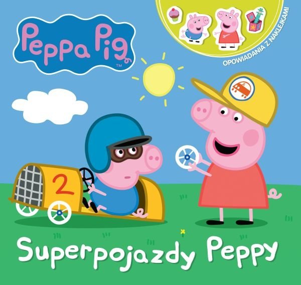 Świnka Peppa Opowiadania z naklejkami 1 Superpojazdy Peppy