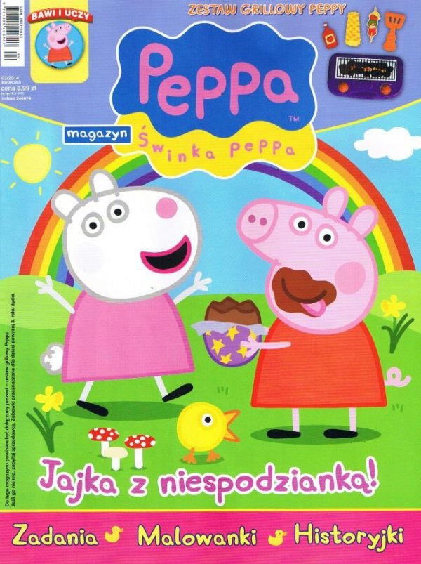 Świnka Peppa magazyn 03/2014 + zestaw grillowy Peppy