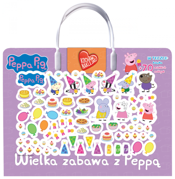 Świnka Peppa Kocham naklejać 2 Wielka zabawa z Peppą