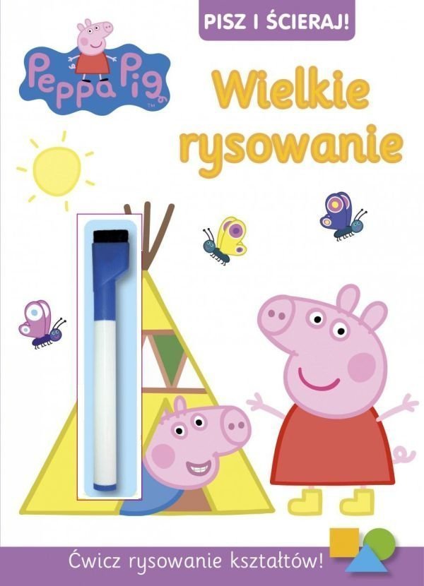 Świnka Peppa Pisz i ścieraj! 5 Wielkie rysowanie
