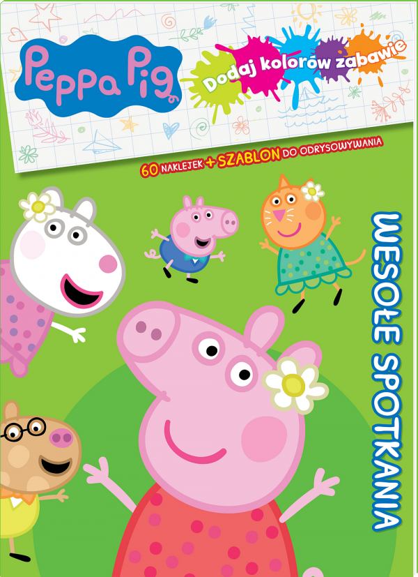 Świnka Peppa Dodaj kolorów zabawie Wesołe spotkania