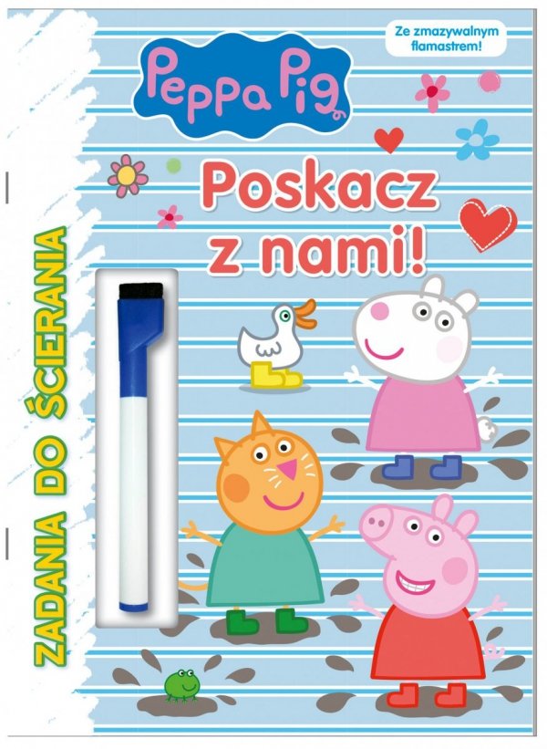 Świnka Peppa Zadania do ścierania 5 Poskacz z nami!