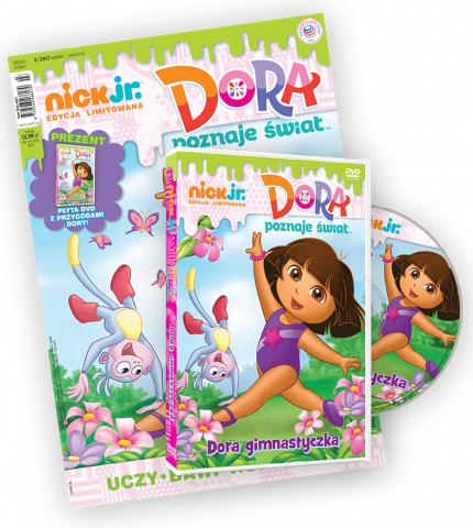 Nick Jr. edycja limitowana 2/2017 + DVD Dora gimnastyczką