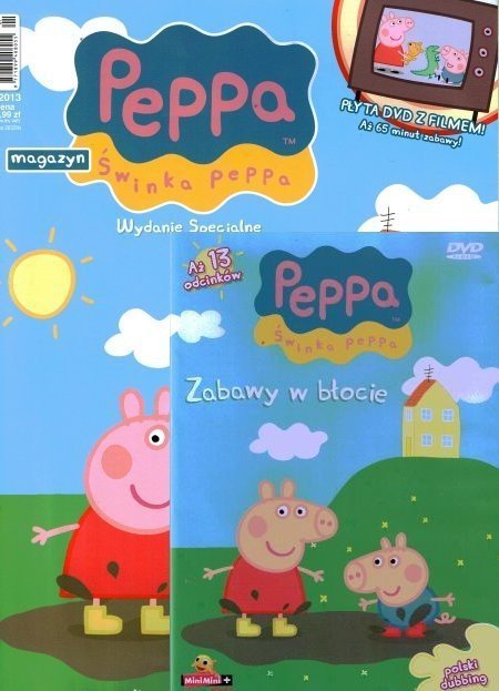 Świnka Peppa magazyn Wydanie specjalne z DVD Zabawy w błocie (1/2013)