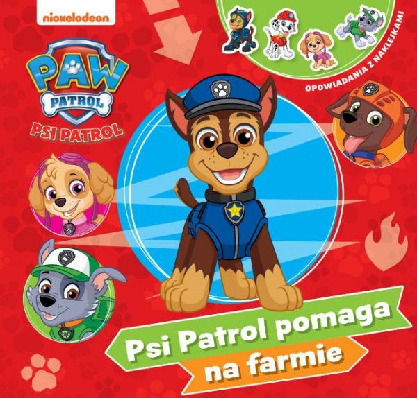 Psi Patrol Opowiadania z naklejkami 11 Psi Patrol pomaga na farmie