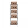 REGAŁ PÓŁKOWY Z DRUTU 350x550x1500 mm - szary ROYAL CATERING 10011227 RCMR-1800P19