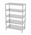 Regał magazynowy skręcany, 5 półek pełnych 1100 x 700 x 1800 mm POLGAST 335117SK 335117SK