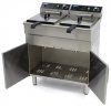 Frytownica Elektryczna 2 x 16L z Kranem i Szafka Profesjonalna MAXIMA 09365156 8719632126577
