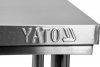 STÓŁ CENTRALNY SKŁADANY Z PÓŁKĄ 1600×700×H850mm YATO YG-09014 YG-09014