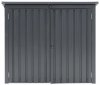 Osłona na kosze na śmieci metalowa- 2 kosze (240 l) - zamykana Uniprodo 10250609 UNI_SHED_02