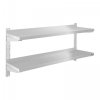 Półka wisząca nierdzewna Royal Catering RCWR-120.2 podwójna 120cm ROYAL CATERING 10010360 RCWR-120.2