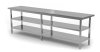 Stół centralny z dwiema półkami 2800 x 800 x 850 mm POLGAST 112288/2-6 112288/2-6