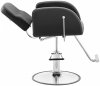 Fotel fryzjerski z podnóżkiem - 48 - 63 cm - 200 kg - czarny, srebrny PHYSA YOXALL BLACK 10040615 4062859180025