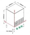 Kostkarka do lodu Frozen Dice | 155 kg/24h | system chłodzenia wodą | SL350W