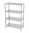 Regał magazynowy skręcany, 4 półki pełne 1100 x 500 x 1800 mm POLGAST 334115SK 334115SK