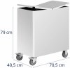 Pojemnik na mąkę z kółkami 18l 70x40x79cm ROYAL CATERING RCRB-1000 10013311 4062859259721