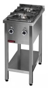 Kuchnia gazowa na podstawie otwartej 2-palnikowa  400x700x850 mm KROMET 000.KG-2M 000.KG-2M