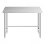Stół ze stali nierdzewnej 120 x 70 cm ROYAL CATERING 10012649 RCAT-120/70-PS