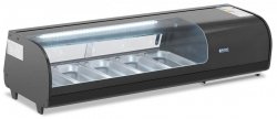 Witryna chłodnicza do sushi - 5 x 1/3 GN ROYAL CATERING 10012867 RCKV-132/40-SH