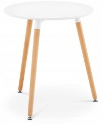 Stół - okrągły Ø60 cm - biały Fromm Starck 10260125 STAR_DESK_15