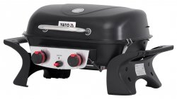 GRILL GAZOWY PRZENOŚNY YAKE, 2 PALNIKI, 5KW YAKE Yato YG-20005