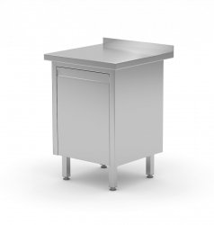 Stół przyścienny szafka z pojemnikiem wychylnym 430 x 700 x 850 mm POLGAST 131047 131047