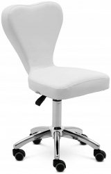 Krzesło kosmetyczne 49-63cm PHYSA 10040656 PULLY WHITE