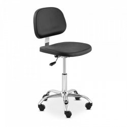 Krzesło robocze - 120 kg - czarne, chromowane elementy - wysokość 450 - 585 mm FROMM STRACK 10260336 STAR_CHAIR_09