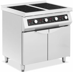 Kuchnia indukcyjna - 17000 W - 4 palniki - 60 - 240°C - miejsce do przechowywania - Royal Catering RCIN-700-05  4062859201546