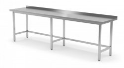 Stół przyścienny wzmocniony bez półki 2700 x 700 x 850 mm POLGAST 102277-6 102277-6
