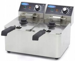 Frytownica elektryczna frytkownica olejowa 2 x 4L 2x 2500W Maxima Holland 09365212 8720365340185
