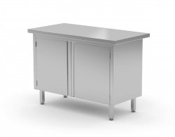 Stół centralny przelotowy z drzwiami na zawiasach 800 x 700 x 850 mm POLGAST 128087P 128087P