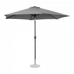 Parasol ogrodowy - ciemnoszary - sześciokątny - Ø300 cm - uchylny UNIPRODO 10250549 UNI_UMBRELLA_TR300DG_N