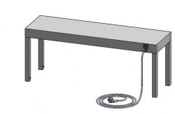 Nadstawka grzewcza jednopoziomowa ENG 10 o wymiarach 800X400 EGAZ ENG-10-800X400X300 ENG 10 800X400X300