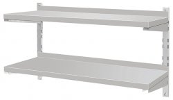 PÓŁKA WISZĄCA PODWÓJNA 120 x 30 CM REGULOWANA YATO YG-08947