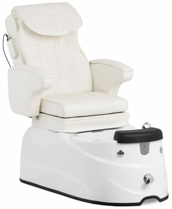 Fotel do pedicure elektryczny - brodzik na stopy - 105 W - 150 kg - biały - funkcja masażu Physa 10040727 PHY_PSC_01