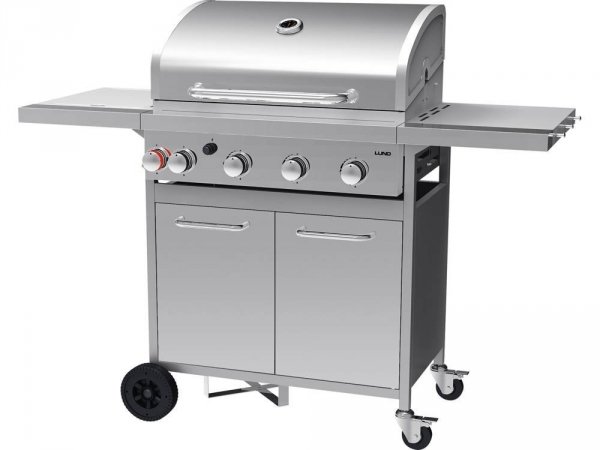 GRILL GAZOWY 4+1 ŻELIWNY RUSZT, 16KW LUND 99655