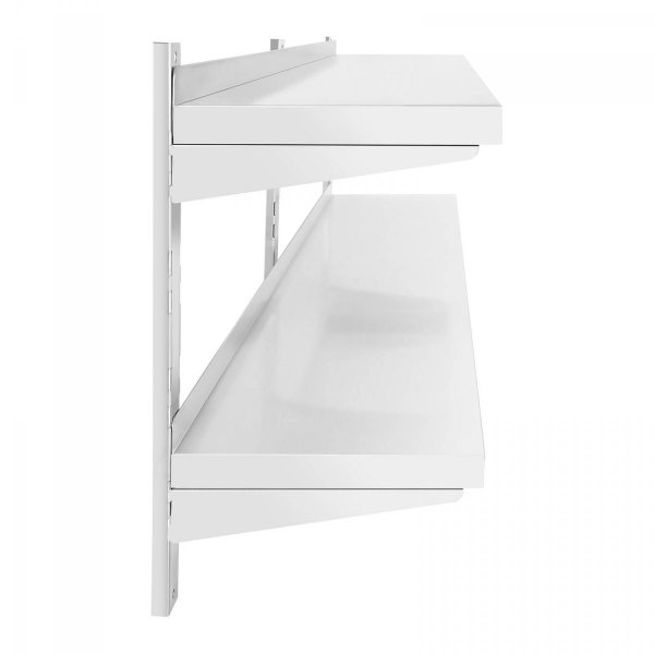 Półka wisząca - 160 cm - 2 blaty Royal Catering 10011463 RCWR-1600.4