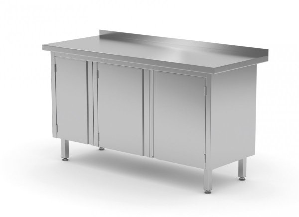 Stół przyścienny szafka z drzwiami na zawiasach 1500 x 600 x 850 mm POLGAST 128156-3 128156-3