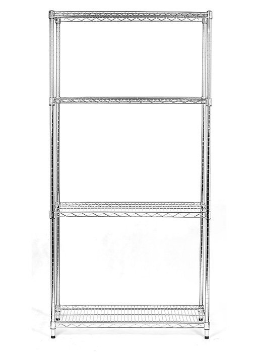 Regał chromowany siatkowy 4-półkowy 61x107x137 cm ULTRA POWER